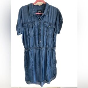 Denim DKNY dress. Only worn once! Classic, cute, casual dress.